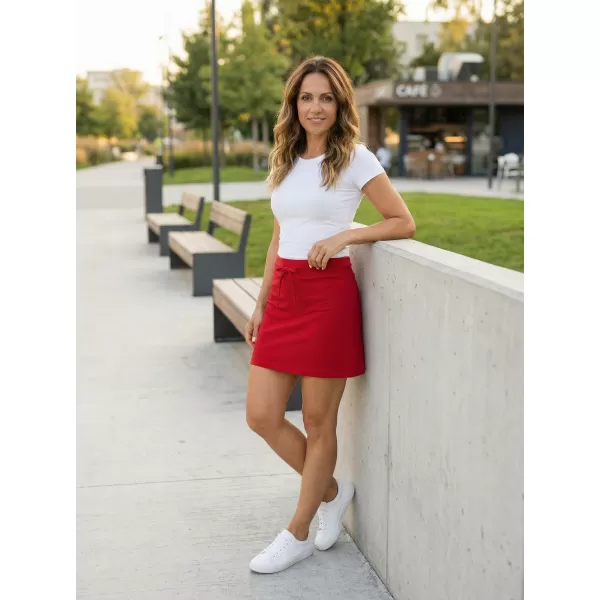  Fusta de dama cu pantaloni scurti ALTISPORT NoPrint NP/ALW406 ROȘU 