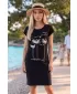 Rochie ALTISPORT ALW043178 NEGRU ȘI AURIU
