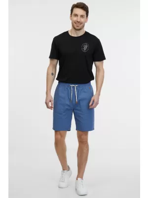 Pantaloni scurți pentru bărbați SAM 73 CARLOS MS 813 ALBASTRU MEDIU