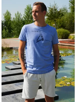 Tricou pentru bărbați ALTISPORT CADMAN ALBASTRU