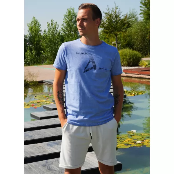  Tricou pentru bărbați ALTISPORT CADMAN ALBASTRU 