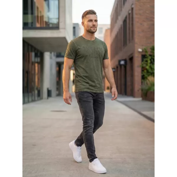  Tricou pentru bărbați KIXMI SALEM KAKI 