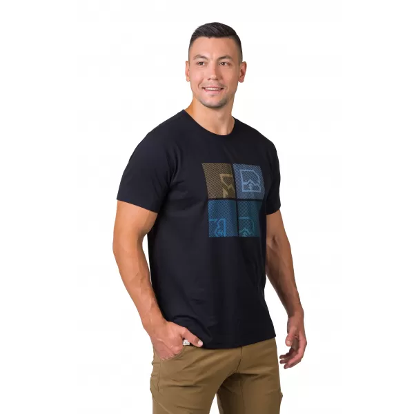  Tricou pentru bărbați HANNAH RAMONE ANTRACIT/ALBASTRU 