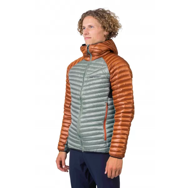  Jachetă pentru bărbați HANNAH MIO HOODY CĂDERE RUGINA/CRIN 