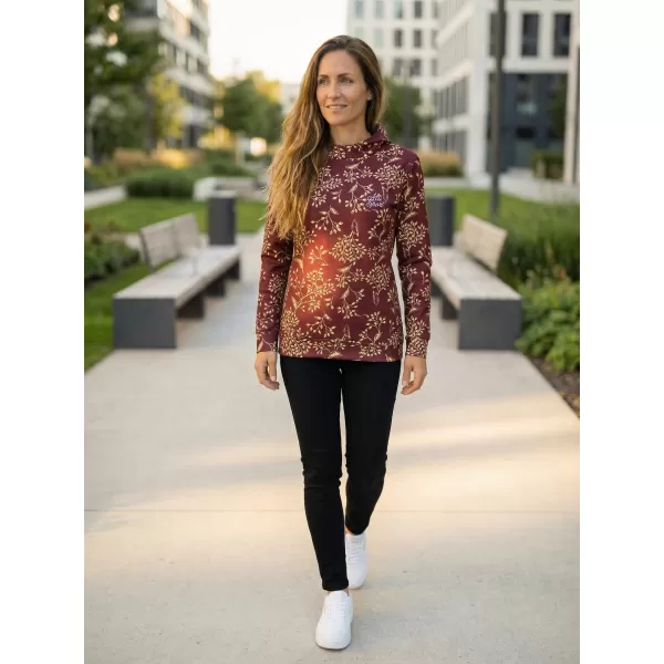  Hanorac funcțional premium pentru femei ALTISPORT VOJ/ALW025MI01 BURGUNDIA 