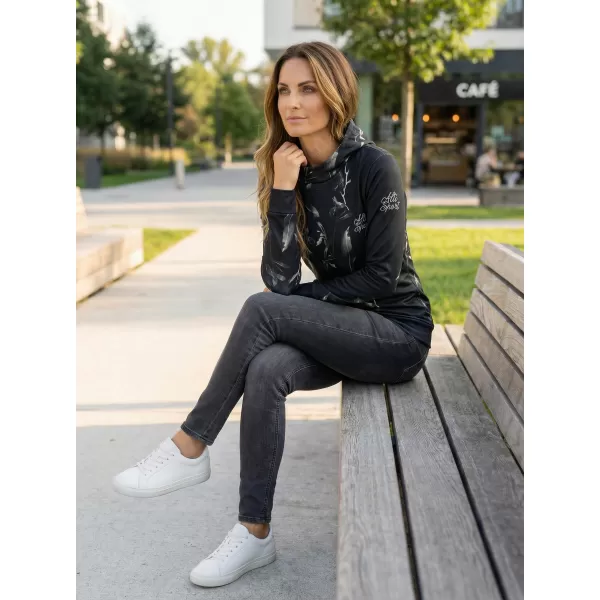  Hanorac funcțional premium pentru femei ALTISPORT VOJ/ALW026MI01 NEGRU 