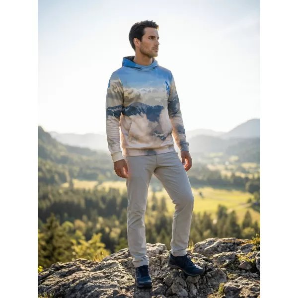  Hanorac funcțional premium pentru bărbați ALTISPORT VOJ/ALM030MI01 ALBASTRU 