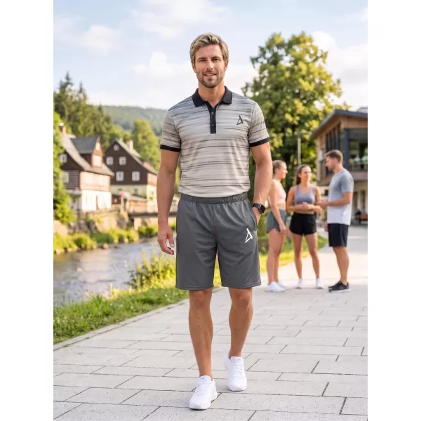  Pantaloni scurți funcționali premium pentru bărbați ALTISPORT VOJ/ALM013KRA01 GRI 