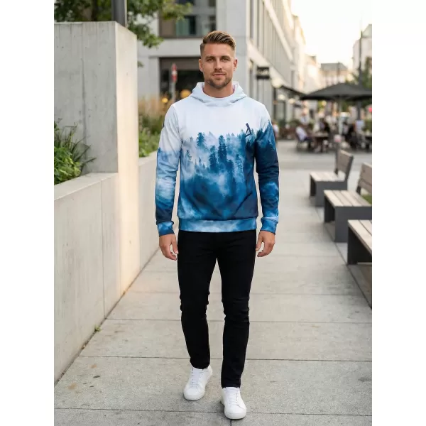  Hanorac funcțional premium pentru bărbați ALTISPORT VOJ/ALM030MI01 ALBASTRU 