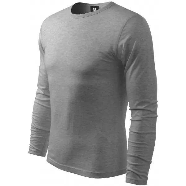  Tricou pentru bărbați cu mâneci lungi ALTISPORT NoPrint NP/ALM911 EVIDENȚIERI GRI ÎNCHIS 