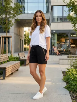 Pantaloni scurți de damă ALTISPORT CISSY ALBASTRU INCHIS