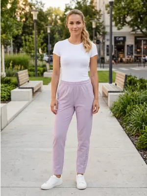 Pantaloni de trening pentru femei SAM 73 MAGDALENA WK 808 LAVANDĂ