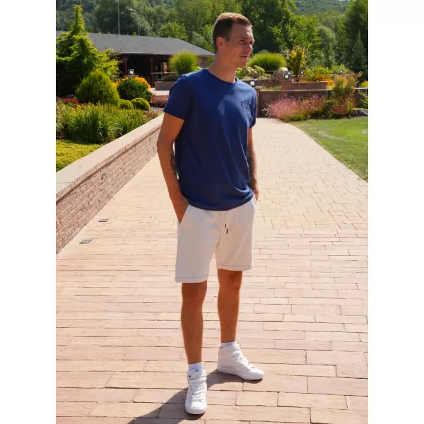  Tricou pentru bărbați KIXMI SOREN ALBASTRU INCHIS 