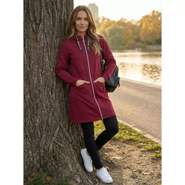  Hanorac de dama ALTISPORT CELIA BURGUNDIA 