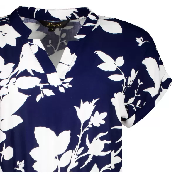  Rochie KIXMI SESSILY ALBASTRU INCHIS 