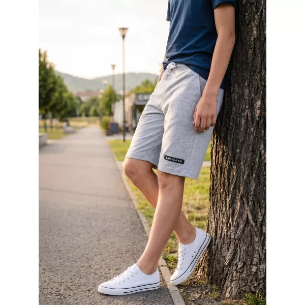  Pantaloni scurți pentru băieți SAM 73 FLOP KS 510 GRI DESCHIS 