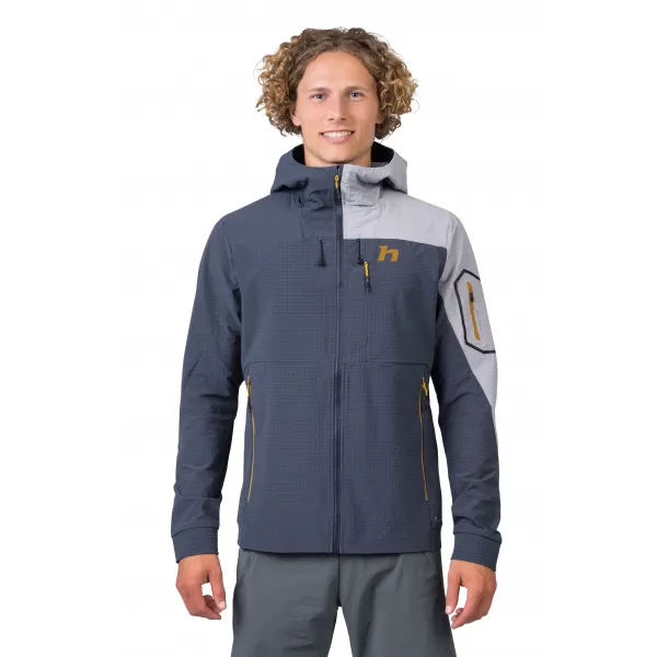  Jachetă pentru bărbați HANNAH AREN HOODY CERNEALĂ/PIELE DE RECHIN 