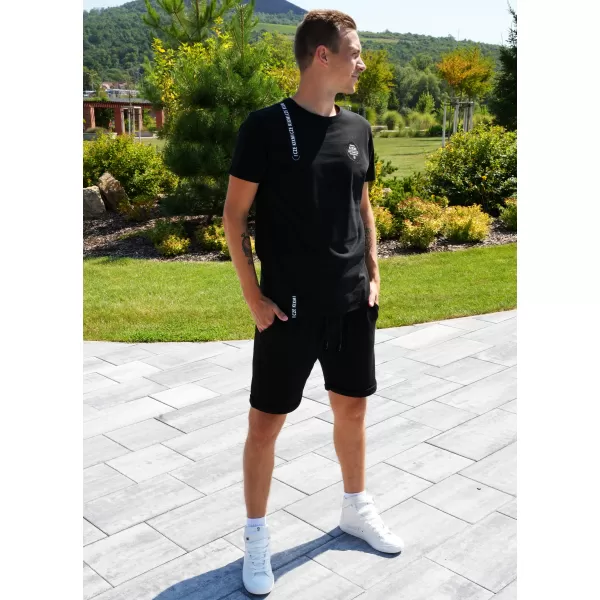  Tricou pentru bărbați KIXMI SIMEON NEGRU 