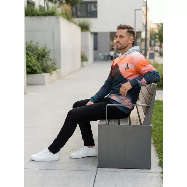  Hanorac funcțional premium pentru bărbați ALTISPORT VOJ/ALM030MI01 PORTOCALE 