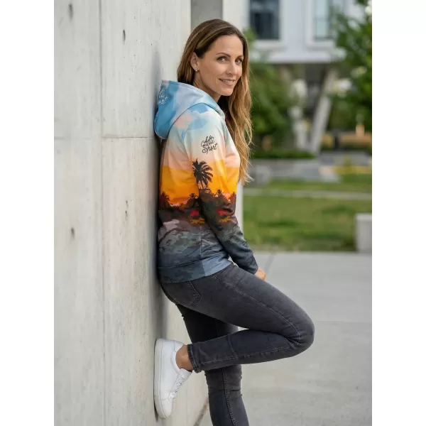  Hanorac funcțional premium pentru femei ALTISPORT VOJ/ALW030MI01 ALBASTRU 