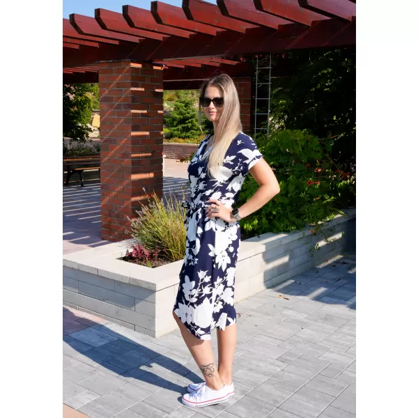  Rochie KIXMI SESSILY ALBASTRU INCHIS 