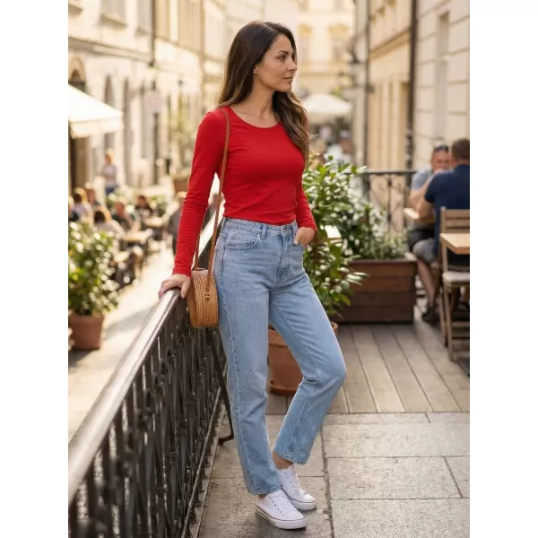  Tricou de damă cu mâneci lungi ALTISPORT NoPrint NP/ALW961 ROȘU 