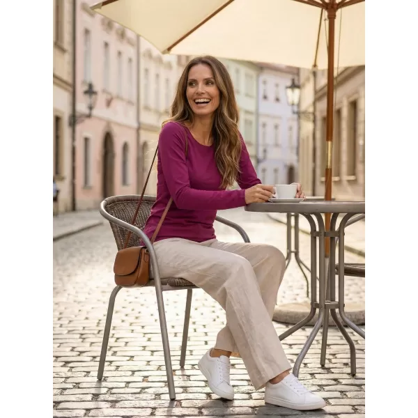  Tricou de damă cu mâneci lungi ALTISPORT NoPrint NP/ALW931 FUCSIE 