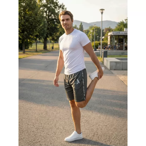  Pantaloni scurți funcționali premium pentru bărbați ALTISPORT VOJ/ALM021KRA01 GRI 