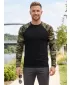 Tricou pentru bărbați cu mâneci lungi ALTISPORT NoPrint NP/ALM661 MARO DE CAMUFLAJ
