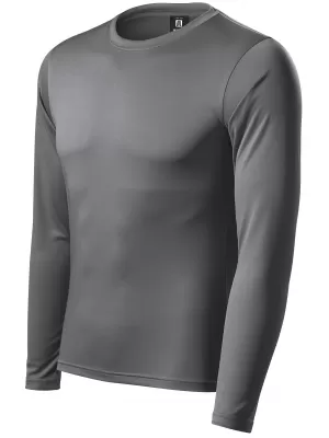 Tricou funcțional pentru bărbați cu mâneci lungi ALTISPORT NoPrint NP/ALM861 GRI OȚEL
