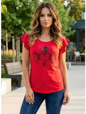 Tricou pentru femei KIXMI SAMMI roşu