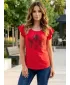 Tricou pentru femei KIXMI SAMMI roşu