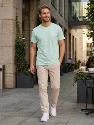 Tricou pentru bărbați SAM 73 FELIPE MT 843 MENTĂ
