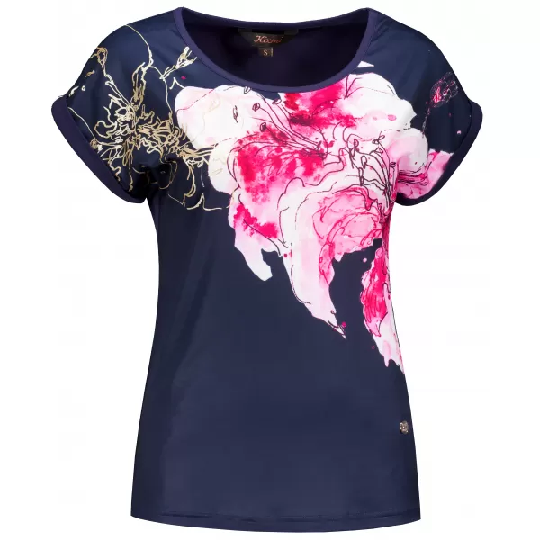  Tricou pentru femei KIXMI SAKURA ALBASTRU INCHIS 