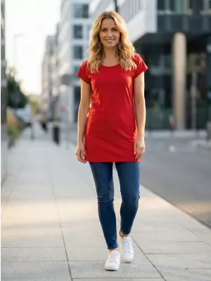 Tricou lung de damă ALTISPORT NoPrint NP/ALW321 ROȘU