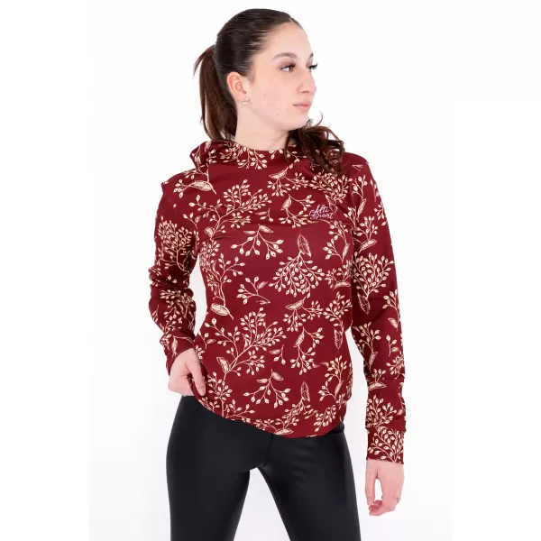  Hanorac funcțional premium pentru femei ALTISPORT VOJ/ALW025MI01 BURGUNDIA 