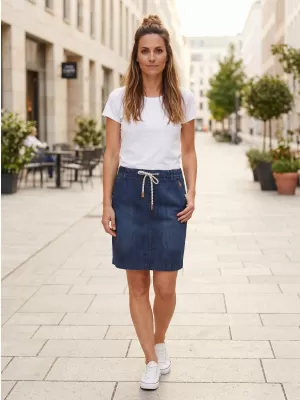 Fusta de dama SAM 73 GISELA WZ 845 DENIM ÎNCHIS LA CULOARE