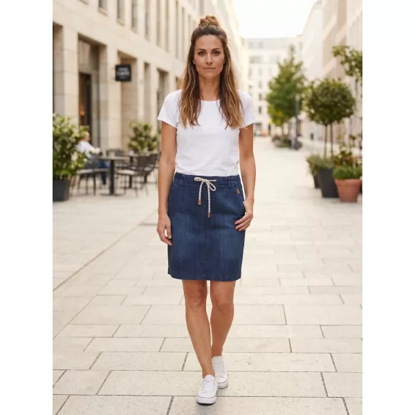  Fusta de dama SAM 73 GISELA WZ 845 DENIM ÎNCHIS LA CULOARE 