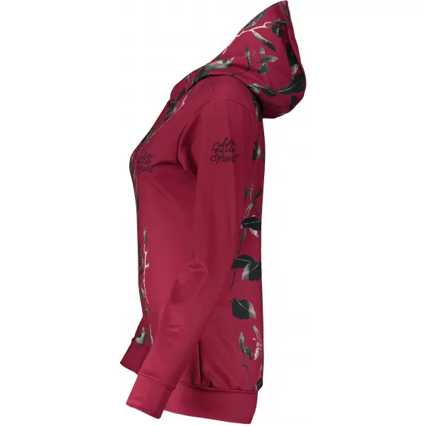  Hanorac funcțional premium pentru femei ALTISPORT VOJ/ALW026MI01 BURGUNDIA 