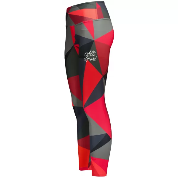  Jambiere lungi premium de damă ALTISPORT VOJ/ALW007LEG01 ROȘU 