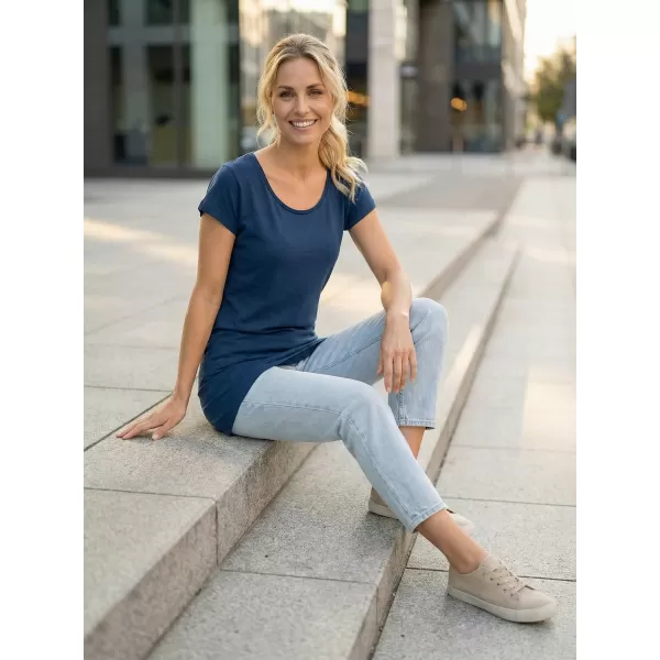  Tricou lung de damă ALTISPORT NoPrint NP/ALW321 ALBASTRU MIEZUL NOPȚII 