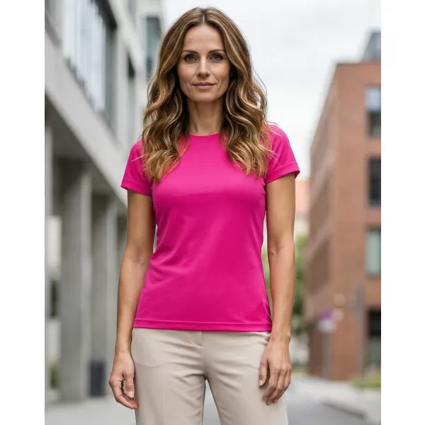  Tricou funcțional de damă ALTISPORT NoPrint NP/ALW041 ROZ NEON 