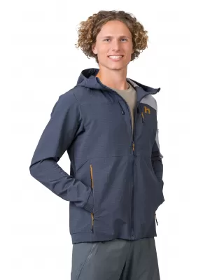 Jachetă pentru bărbați HANNAH AREN HOODY CERNEALĂ/PIELE DE RECHIN
