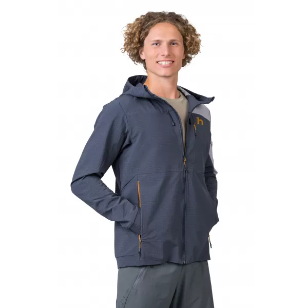  Jachetă pentru bărbați HANNAH AREN HOODY CERNEALĂ/PIELE DE RECHIN 