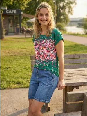 Tricou pentru femei KIXMI SAMANTHA VERDE