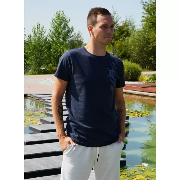  Tricou pentru bărbați ALTISPORT CLARK ALBASTRU INCHIS 