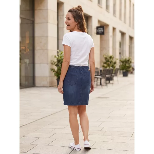  Fusta de dama SAM 73 GISELA WZ 845 DENIM ÎNCHIS LA CULOARE 
