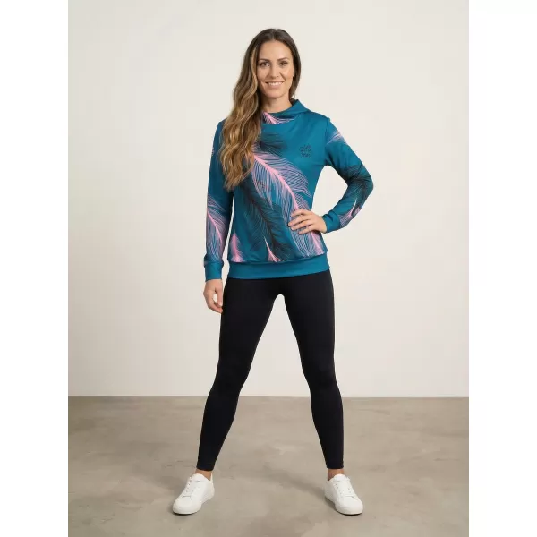  Hanorac funcțional premium pentru femei ALTISPORT VOJ/ALW001MI01 BENZINĂ/ROZ DESCHIS 