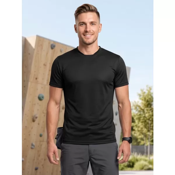  Tricou funcțional pentru bărbați ALTISPORT NoPrint NP/ALM421 NEGRU 