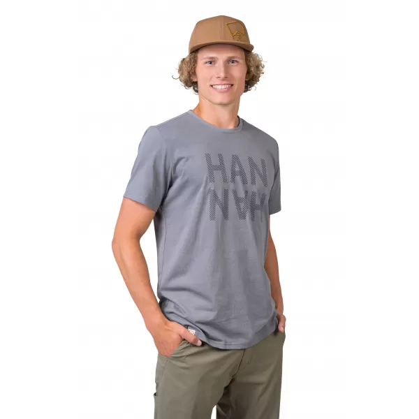  Tricou pentru bărbați HANNAH GREM GRI OȚEL MEL/NEGRU 